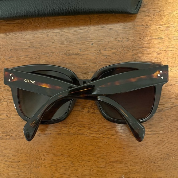 Celine Studded Acetate Sunglasses Tortoiseshell - Picture 11 of 11